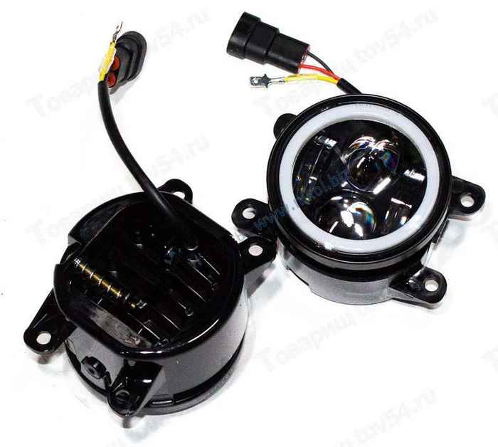 Фары противотуманные ВАЗ 2190 Гранта (2019-), Vesta, X-Ray, Niva Urban 30W 12/60V с регулятором, с габаритом, 4LED (комплект 2 Фары противотуманные ВАЗ 2190 Гранта (2019-), Vesta, X-Ray, Niva Urban 30W 12/60V с регулятором, с габаритом, 4LED (комплект 2шт) <b>TR-V433-W-WR-UL</b> - изображение