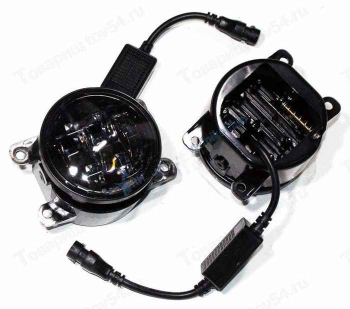 Фары противотуманные ВАЗ 2190 Гранта (19-), Vesta, X-Ray, Niva Urban 70W 12/80V с регулировкой (2 шт) <b>TR-V771-W</b> - изображение