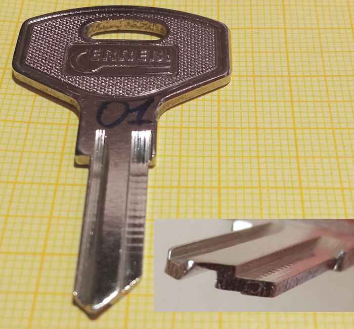 Заготовка ключа металлическая - изображение 2