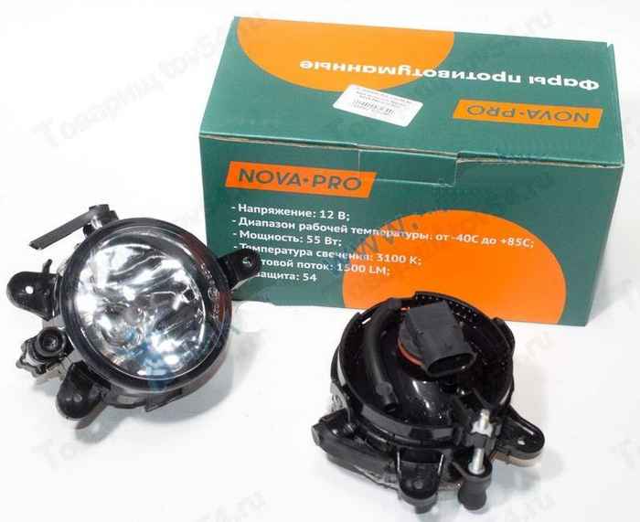 Фары противотуманные ВАЗ 2170 Приора (комплект 2шт) <b>NOVA-PRO NP-21700-3743010/11</b> - изображение