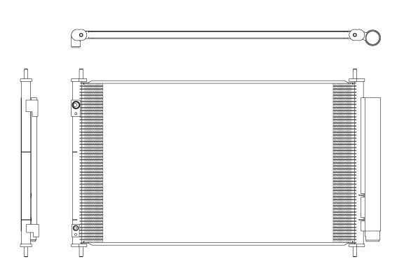 Радиатор кондиционера (конденсор) <b>NRF 350321</b> - изображение