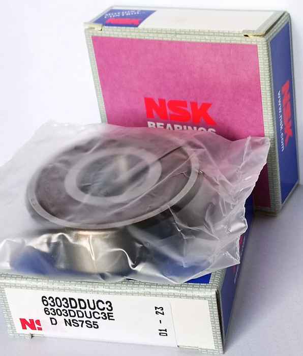 Подшипник 17 / 47 / 14, шариковый (увел рад зазор) <b>NSK 6303DDUC3</b> - изображение 2