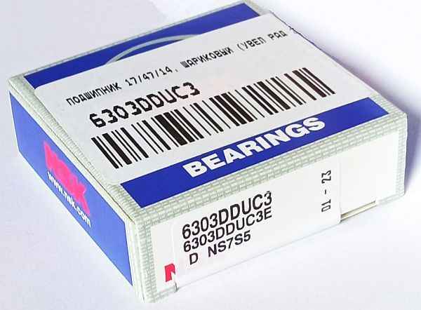 Подшипник 17 / 47 / 14, шариковый (для эл / двиг) <b>NSK 6303DDUC3E</b> - изображение 4