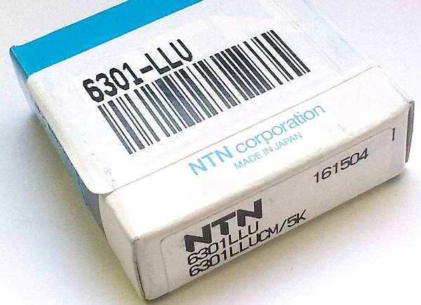 Подшипник 12 / 37 / 12, шариковый <b>NTN 6301-LLU</b> - изображение 1