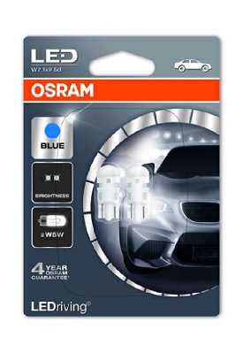 Лампа LED W5W Standard Standard 6700K 12V 2шт 4052899434653 <b>OSRAM 2880BL-02B</b> - изображение