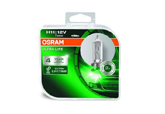 Лампа г/с H11 (55W) PGJ19-2 Ultra Life 2шт 12V 4052899436138 <b>OSRAM 64211ULT-HCB</b> - изображение