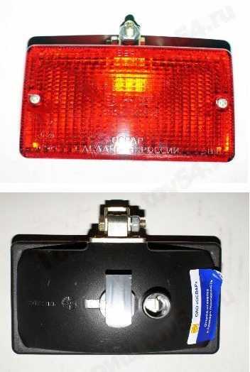 Фонарь противотум. 12 V красный универсальный с болтом <b>ОСВАР 2452-3716000</b> - изображение