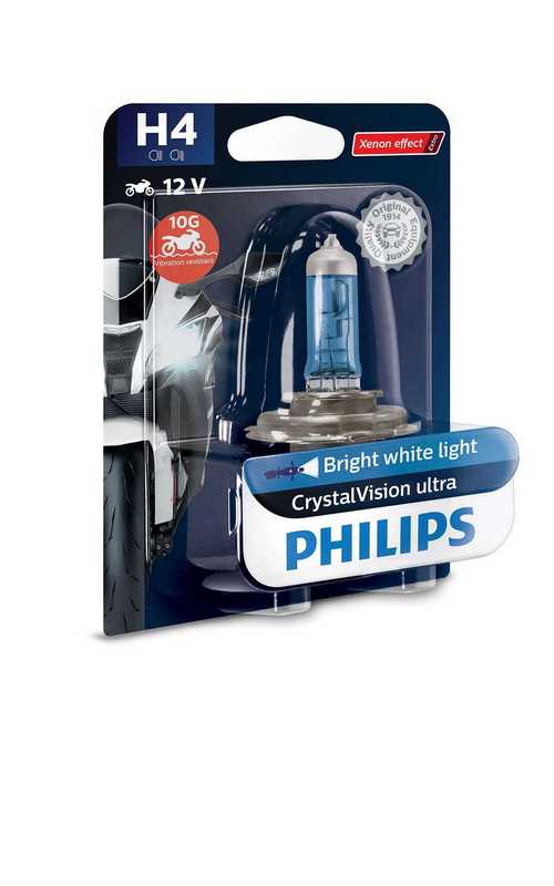 Лампа H4 (60/55W) P43t-38 CrystalVision ultra 12V 12342CVU BW 22148330 <b>PHILIPS 12342CVUBW</b> - изображение 2
