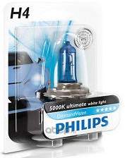 Лампа H4 12V 60/55W 5000K PHILIPS 12342DVB1 (серия DiamondVision) - изображение