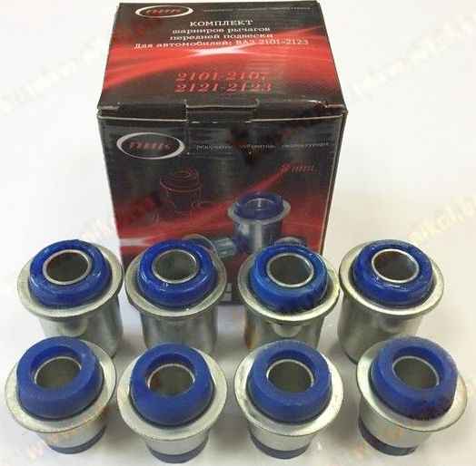 Сайлентблоки ВАЗ 2121 Нива (8шт) полиуретан <b>ПИК 2121-2904040 + 2101-2904040</b> - изображение