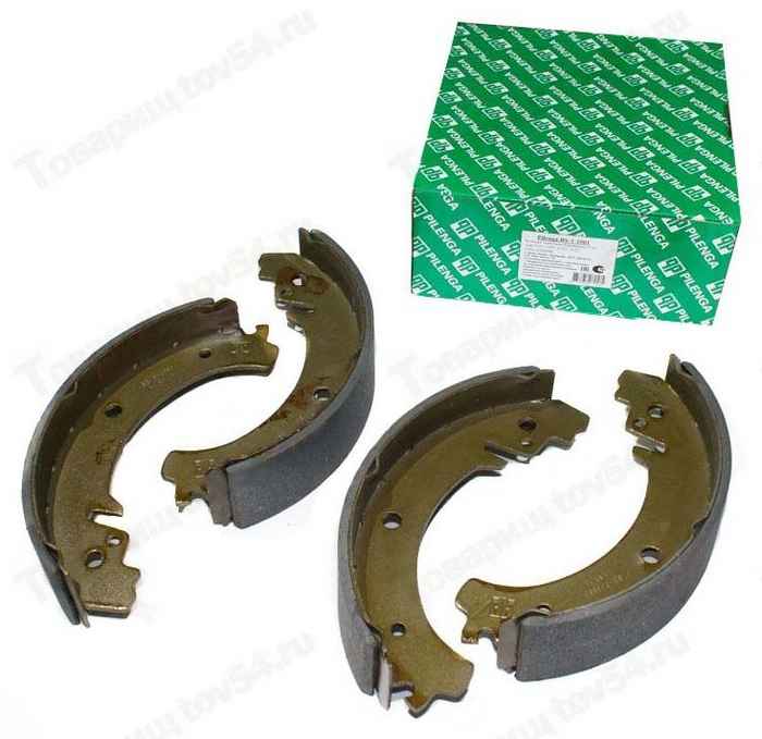 Колодки тормозные задние ВАЗ 2101 (с напаянной накладкой) <b>PILENGA BS-T 1001 N</b> - изображение