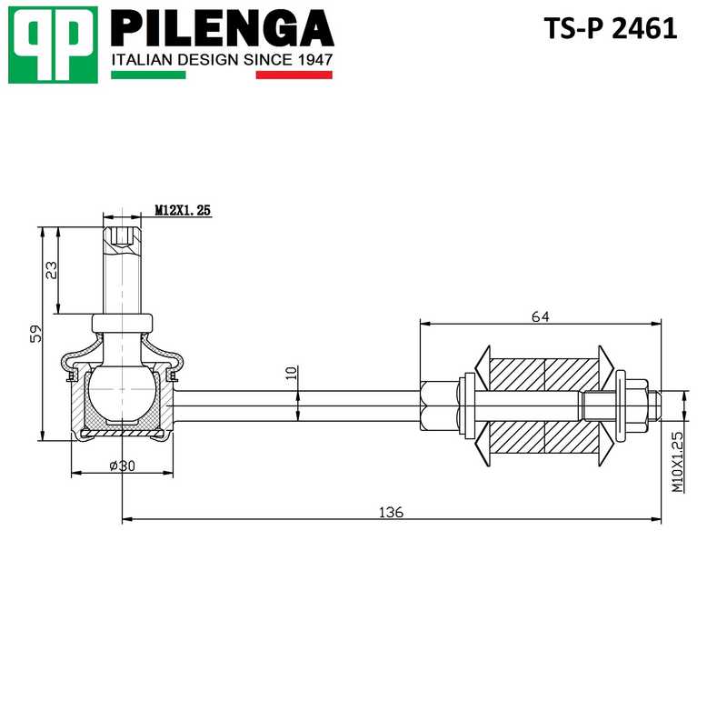 Стойка стабилизатора <b>PILENGA TS-P2461</b> - изображение 1