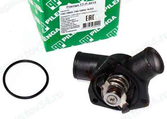 Термостат ВАЗ 2108-2115 (инж.), 2170 Приора термоэлемент в сборе с крышкой 85 гр <b>PILENGA TTP4015</b> - изображение