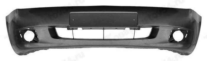 Бампер ВАЗ 1118 Калина передний с отверстиями под противотуманные фары без решетки <b>ПЛАСТИК 1118-2803015</b> - изображение