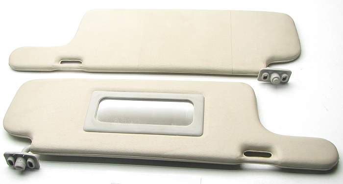 Козырьки солнцезащитные ВАЗ 2108 с зеркалом комплект 2шт <b>ПЛАСТИК 2108-8204010 + 2108-8204011</b> - изображение