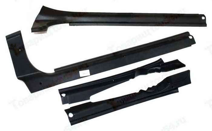 Пороги внутрисалонные ВАЗ 2110 задние и передние комплект 4шт <b>ПЛАСТИК 2110-5109078/79/76/77</b> - изображение