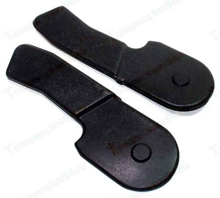 Облицовки передних сидений ВАЗ 21213 Нива верхние комплект лев.+прав. <b>ПЛАСТИК 21213-6814272 + 21213-6814273</b> - изображение