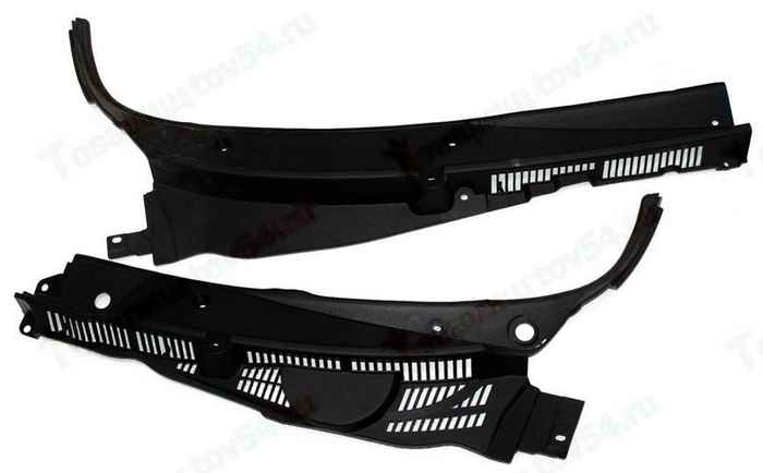 Воздухозаборник ВАЗ 2190 Granta FL (жабо) в сборе накладка рамы ветр.окна <b>ПЛАСТИК 2190-8450100860/61</b> - изображение Воздухозаборник ВАЗ 2190 Granta FL (жабо) в сборе накладка рамы ветр.окна <b>ПЛАСТИК 2190-8450100860/61</b> - изображение