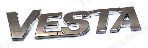 Орнамент "Vesta" задка ВАЗ 2180 Сызрань <b>Пластик 8450007832</b> - изображение