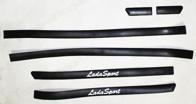 Молдинги дверей ВАЗ 2110 'Lada Sport' (комплект 6 шт) <b>ПЛАСТИК 92390</b> - изображение