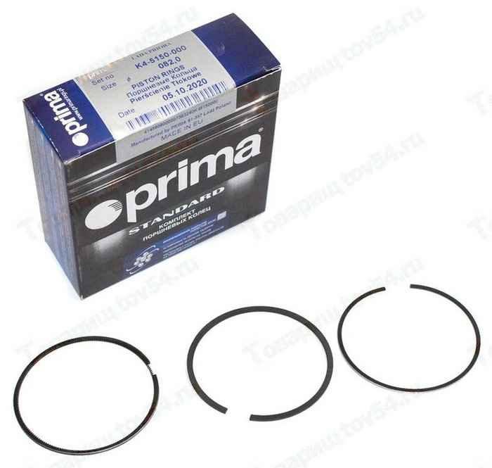 Кольца поршневые (82,0) ВАЗ 2170 <b>PRIMA К4-5150-000</b> (Польша) - изображение