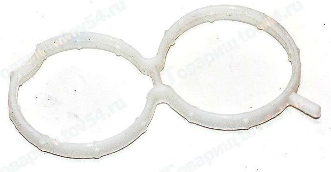 Прокладка ресивера ВАЗ 21116 (газового канала) белая 8-обр <b>ПромТехПласт 21116-1008611БЕЛПУ</b> - изображение