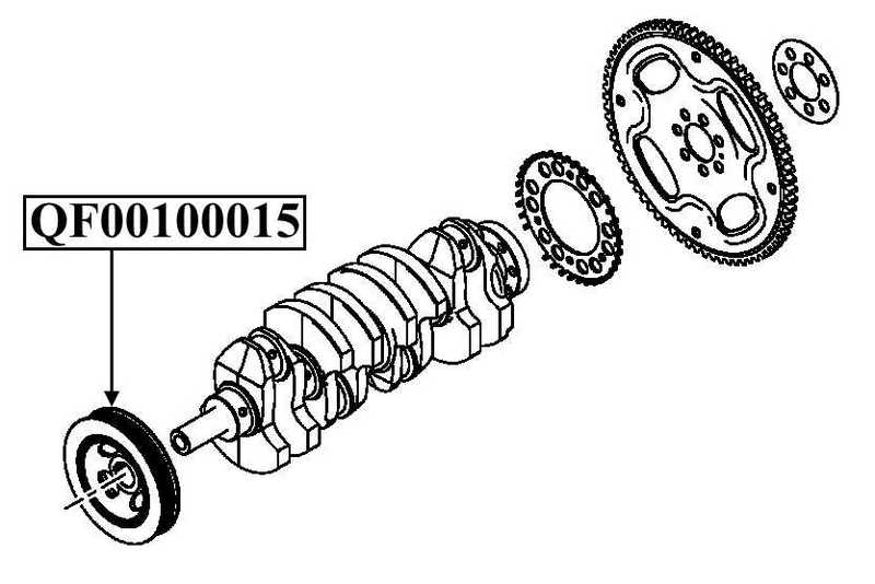Шкив коленвала 4B12 <b>QUATTRO FRENI QF00100015</b> - изображение 2