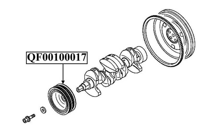 Шкив коленвала 4G134G15 <b>QUATTRO FRENI QF00100017</b> - изображение 2