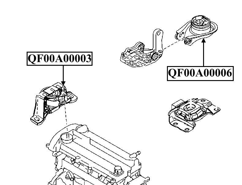 Опора двигателя задняя <b>QUATTRO FRENI QF00A00006</b> - изображение 1