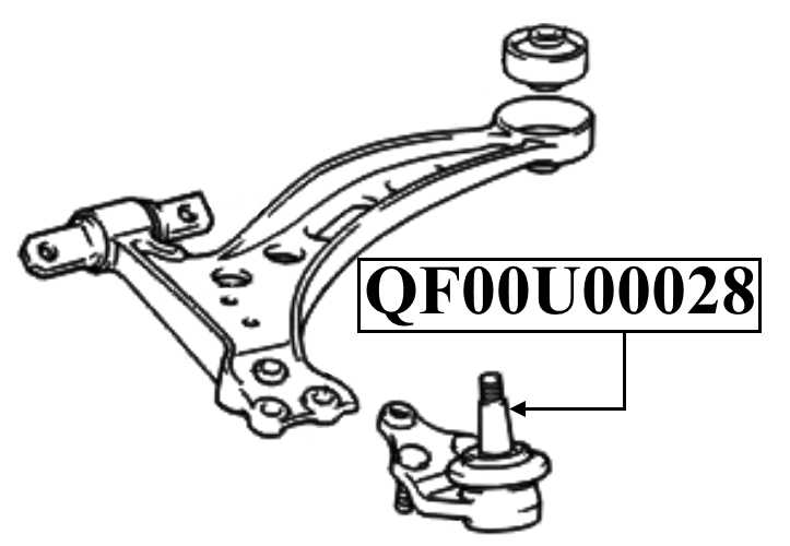 Опора шаровая <b>QUATTRO FRENI QF00U00028</b> - изображение 2