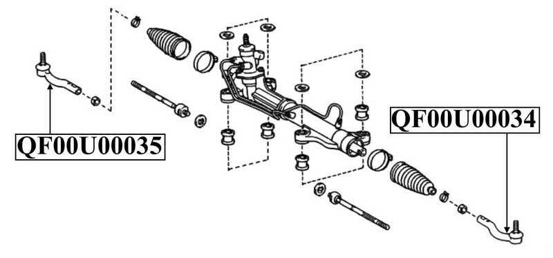 Наконечник рулевой левый <b>QUATTRO FRENI QF00U00034</b> - изображение