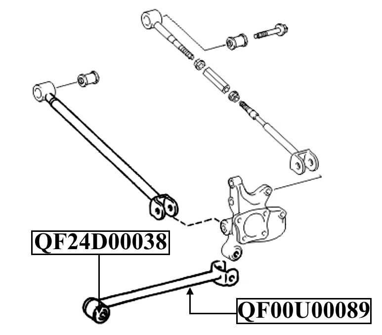 Тяга задняя продольная <b>QUATTRO FRENI QF00U00089</b> - изображение 2