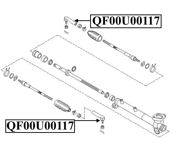 Наконечник рулевой <b>QUATTRO FRENI QF00U00117</b> - изображение 2
