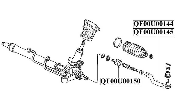 Наконечник рулевой правый <b>QUATTRO FRENI QF00U00145</b> - изображение 2