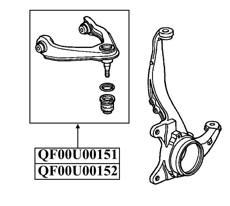 Рычаг передний верхний правый <b>QUATTRO FRENI QF00U00152</b> - изображение 1