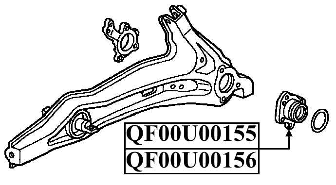 Ступица задняя правая комплект <b>QUATTRO FRENI QF00U00156</b> - изображение 2