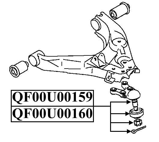 Опора шаровая нижняя правая <b>QUATTRO FRENI QF00U00160</b> - изображение 2