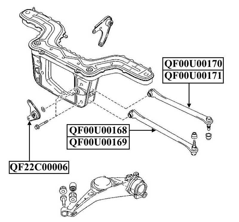 Тяга задняя верхняя левая <b>QUATTRO FRENI QF00U00170</b> - изображение 1