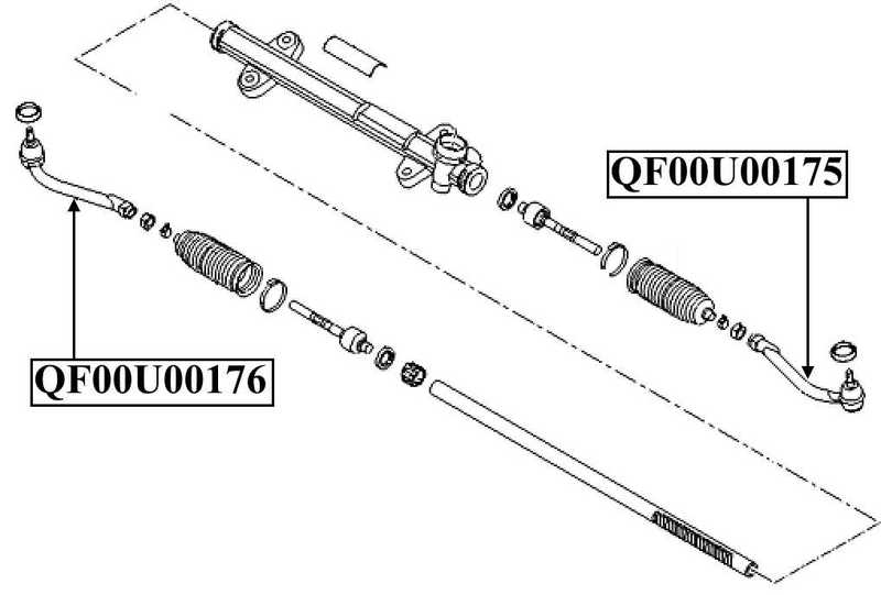 Наконечник рулевой правый <b>QUATTRO FRENI QF00U00176</b> - изображение 2