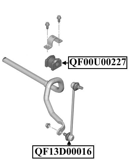 Втулка переднего стабилизатора D26 <b>QUATTRO FRENI QF00U00227</b> - изображение 2