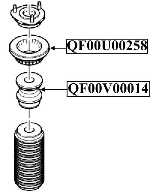 Подшипник опоры переднего амортизатора <b>QUATTRO FRENI QF00U00258</b> - изображение 1
