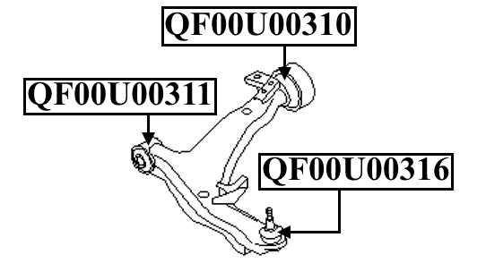 Сайлентблок задний переднего рычага <b>QUATTRO FRENI QF00U00310</b> - изображение 1