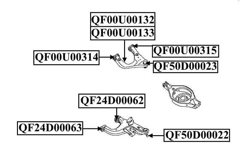 Сайленблок задний заднего верхнего рычага <b>QUATTRO FRENI QF00U00315</b> - изображение 1