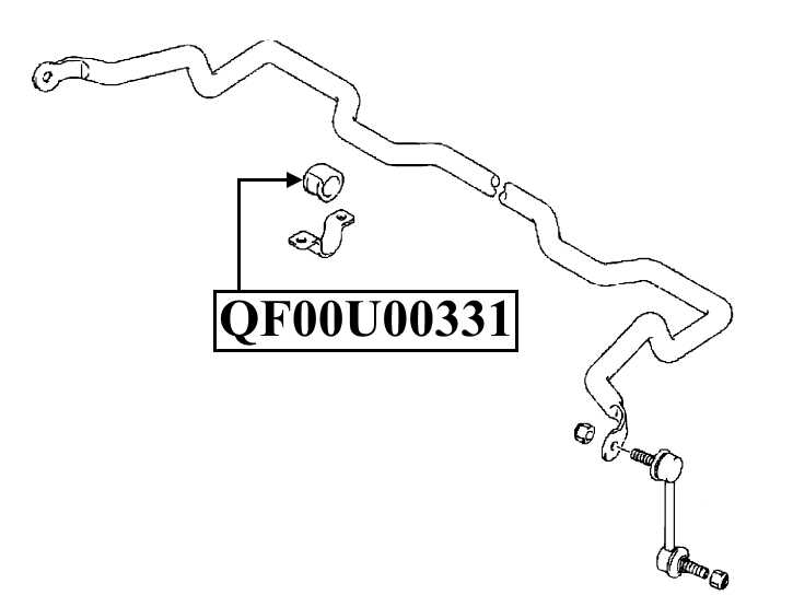Втулка переднего стабилизатора <b>QUATTRO FRENI QF00U00331</b> - изображение 2