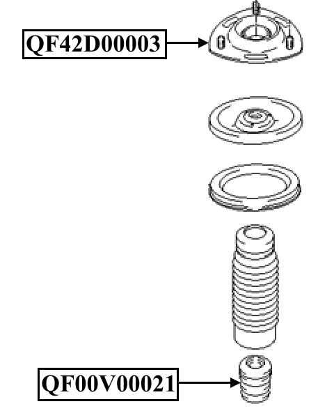 Отбойник переднего амортизатора <b>QUATTRO FRENI QF00V00021</b> - изображение Отбойник переднего амортизатора <b>QUATTRO FRENI QF00V00021</b> - изображение