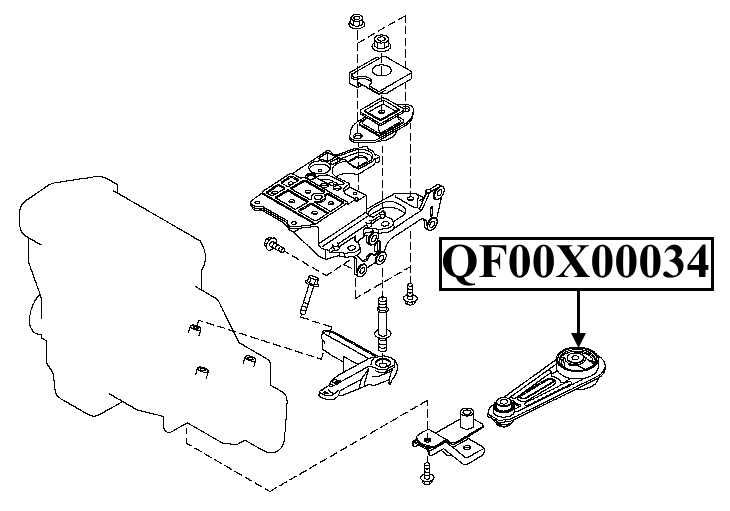 Подушка двигателя левая <b>QUATTRO FRENI QF00X00034</b> - изображение 2