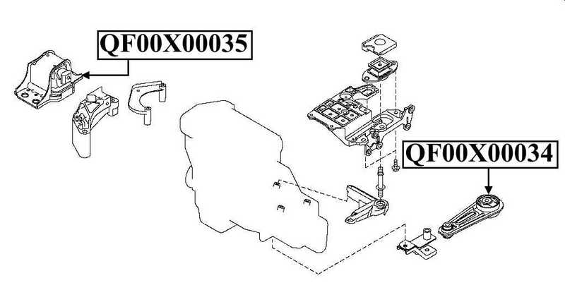 Опора двиг J10E 16 (прав) гидравл <b>QUATTRO FRENI QF00X00035</b> - изображение 1