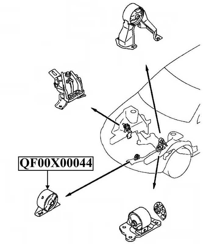 Подушка двигателя передняя AT <b>QUATTRO FRENI QF00X00044</b> - изображение 2