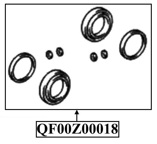 Ремкомплект суппорта тормозного переднего <b>QUATTRO FRENI QF00Z00018</b> - изображение 1
