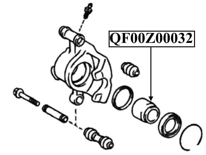Поршень суппорта тормозного переднего <b>QUATTRO FRENI QF00Z00032</b> - изображение 1
